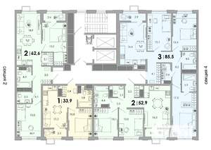 1-к квартира, вторичка, 34м2, 12/16 этаж