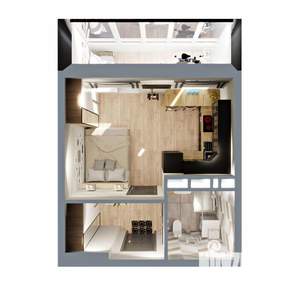 Студия квартира, вторичка, 26м2, 13/17 этаж