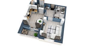 1-к квартира, строящийся дом, 39м2, 16/17 этаж