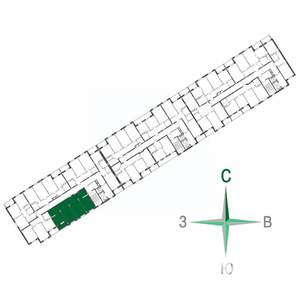 3-к квартира, строящийся дом, 79м2, 17/17 этаж