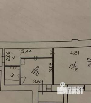 1-к квартира, вторичка, 40м2, 2/14 этаж