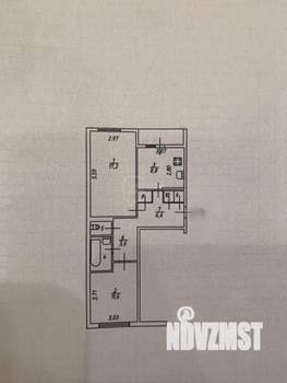 2-к квартира, вторичка, 53м2, 2/5 этаж
