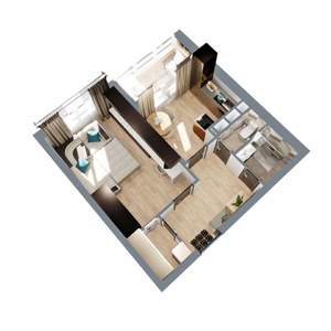 1-к квартира, вторичка, 39м2, 12/17 этаж