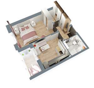 1-к квартира, строящийся дом, 37м2, 15/17 этаж