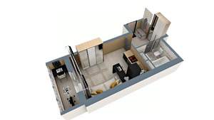 Студия квартира, сданный дом, 27м2, 15/17 этаж