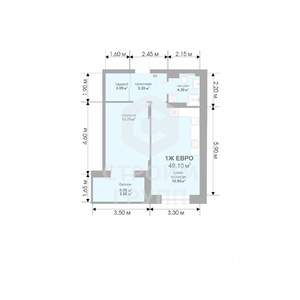 1-к квартира, вторичка, 49м2, 12/17 этаж