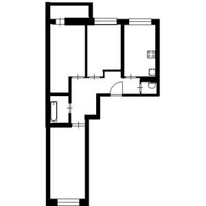 2-к квартира, вторичка, 45м2, 4/5 этаж