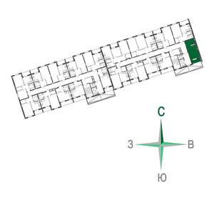 Студия квартира, вторичка, 25м2, 15/17 этаж