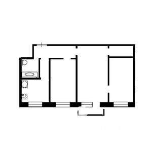 3-к квартира, вторичка, 59м2, 5/5 этаж