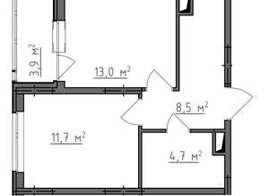1-к квартира, вторичка, 40м2, 8/9 этаж