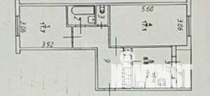 2-к квартира, вторичка, 52м2, 3/5 этаж