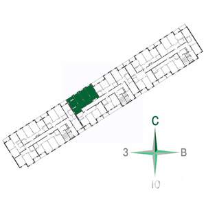 3-к квартира, строящийся дом, 80м2, 9/17 этаж