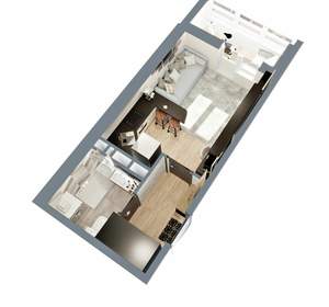 Студия квартира, вторичка, 25м2, 15/17 этаж