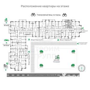 1-к квартира, вторичка, 49м2, 12/17 этаж