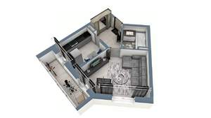 1-к квартира, строящийся дом, 40м2, 3/17 этаж