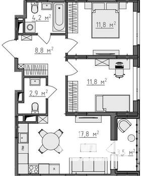 Фото квартиры на продажу (1)