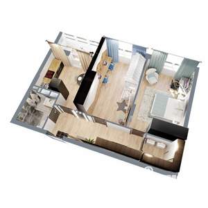 2-к квартира, строящийся дом, 59м2, 12/17 этаж