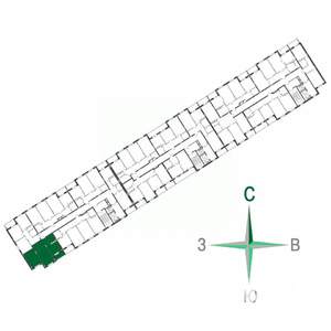 2-к квартира, строящийся дом, 52м2, 13/17 этаж