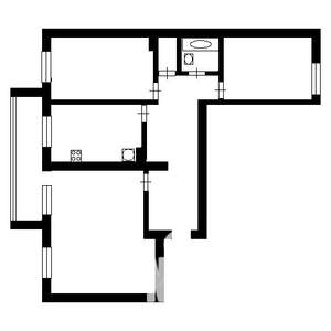 3-к квартира, вторичка, 84м2, 2/2 этаж