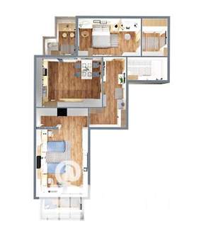 2-к квартира, вторичка, 89м2, 4/12 этаж