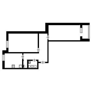 2-к квартира, вторичка, 57м2, 1/5 этаж