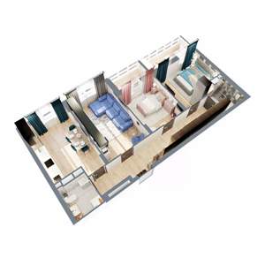 3-к квартира, вторичка, 78м2, 1/17 этаж