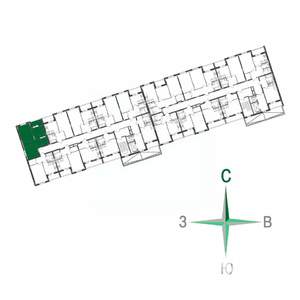 2-к квартира, вторичка, 45м2, 13/17 этаж