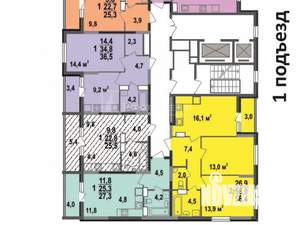 Студия квартира, сданный дом, 26м2, 14/17 этаж