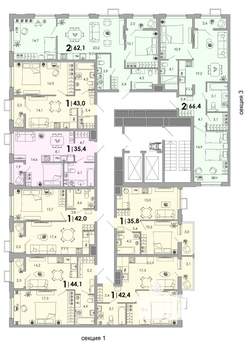 2-к квартира, вторичка, 62м2, 2/16 этаж