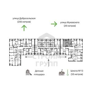 2-к квартира, вторичка, 62м2, 7/8 этаж