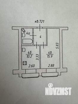 1-к квартира, вторичка, 34м2, 7/9 этаж