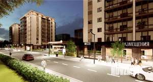 1-к квартира, строящийся дом, 42м2, 7/8 этаж